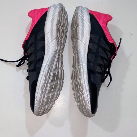 Fila Memory Foam Running Black and Pink Athletic Shoes with Breathable Mesh Sz11 - Picture 6 of 11